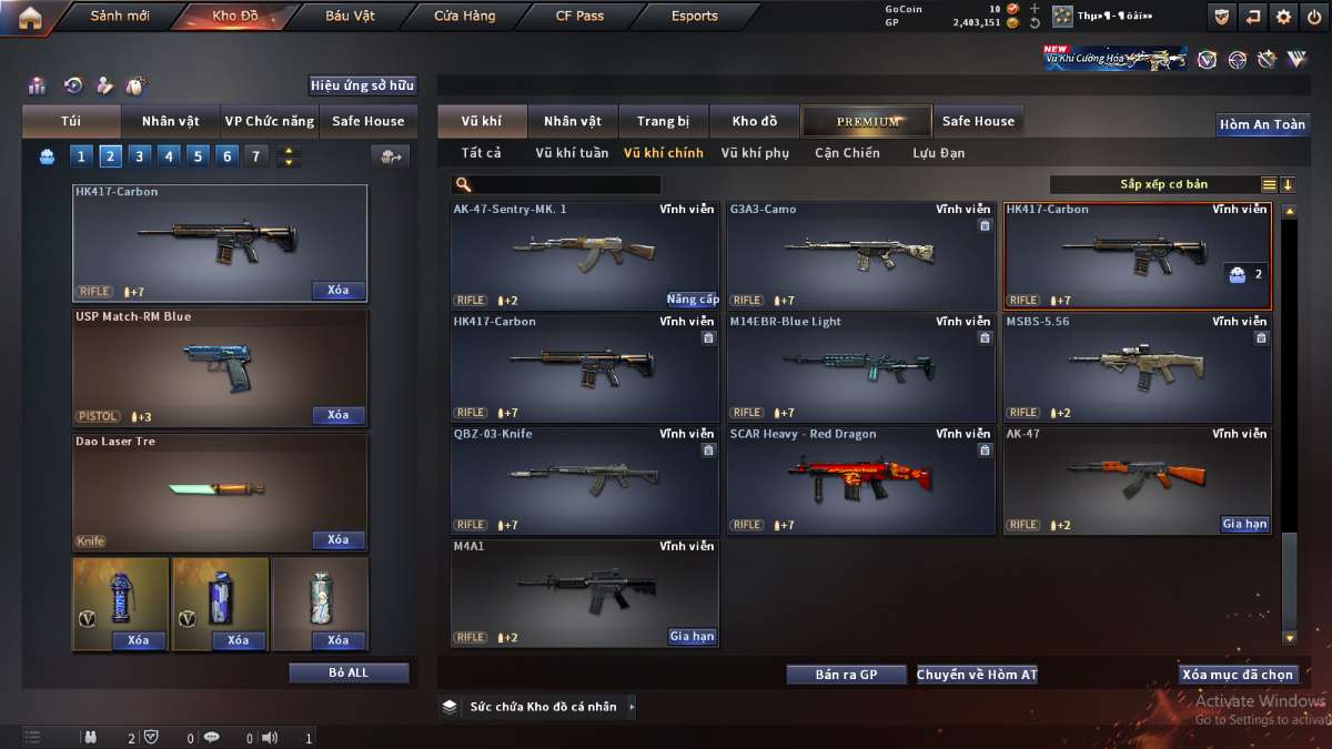 shop acc cf uy tin gia re